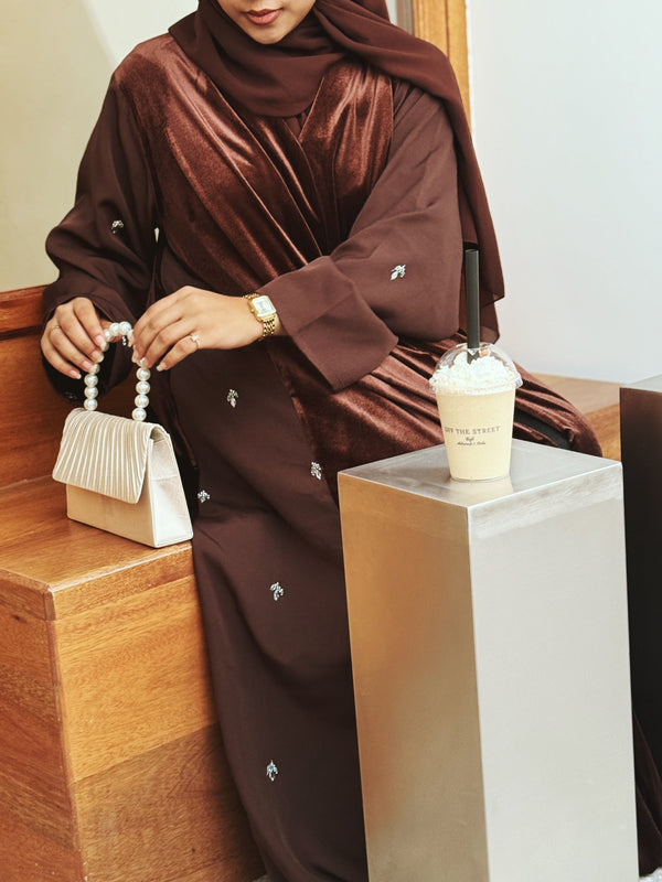 Velvet Mocha Abaya
