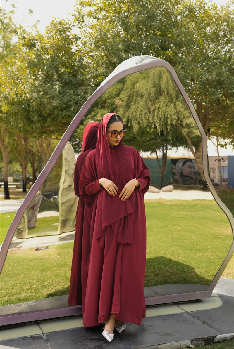 Classic Red Abaya