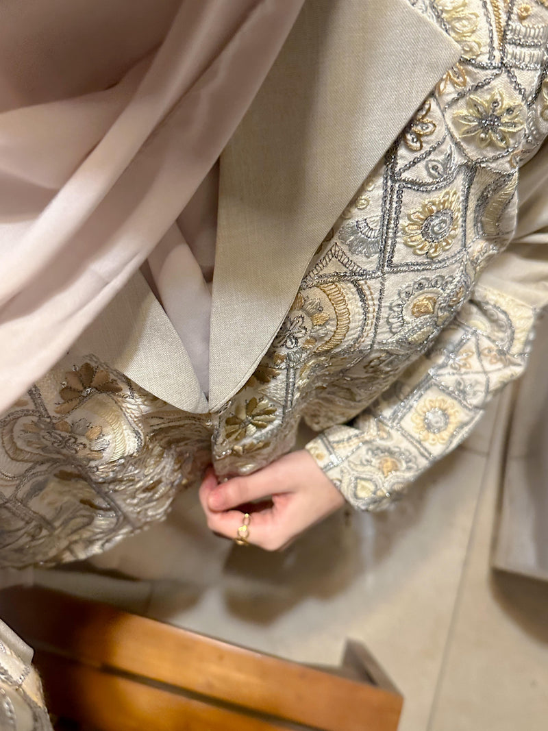 Beige Coat Abaya